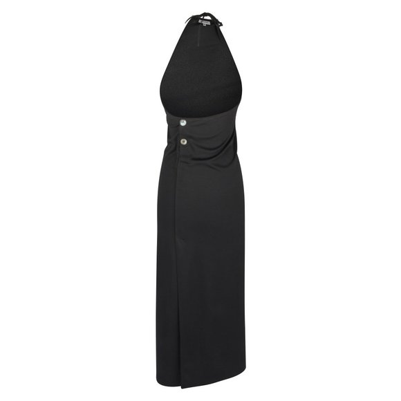 Costume National Dress Long Sleek Modern Halter Vintage 40 / 6 - Picture 8 of 14